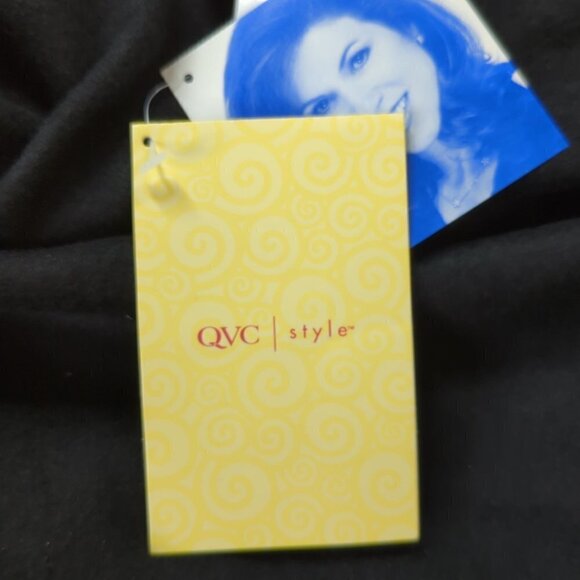 Susan Graver Black Floral Embroidered Velour Jacket, Women's Small NWT - Picture 8 of 11